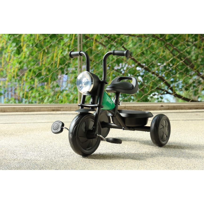 QPlay - Tricycle enfant TRIDURO noir/vert
