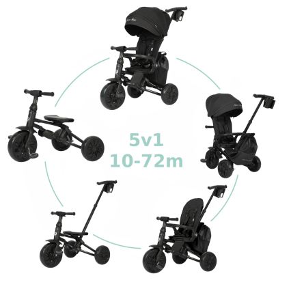 QPlay - Tricycle évolutif 5 en 1 NOVA MAX noir
