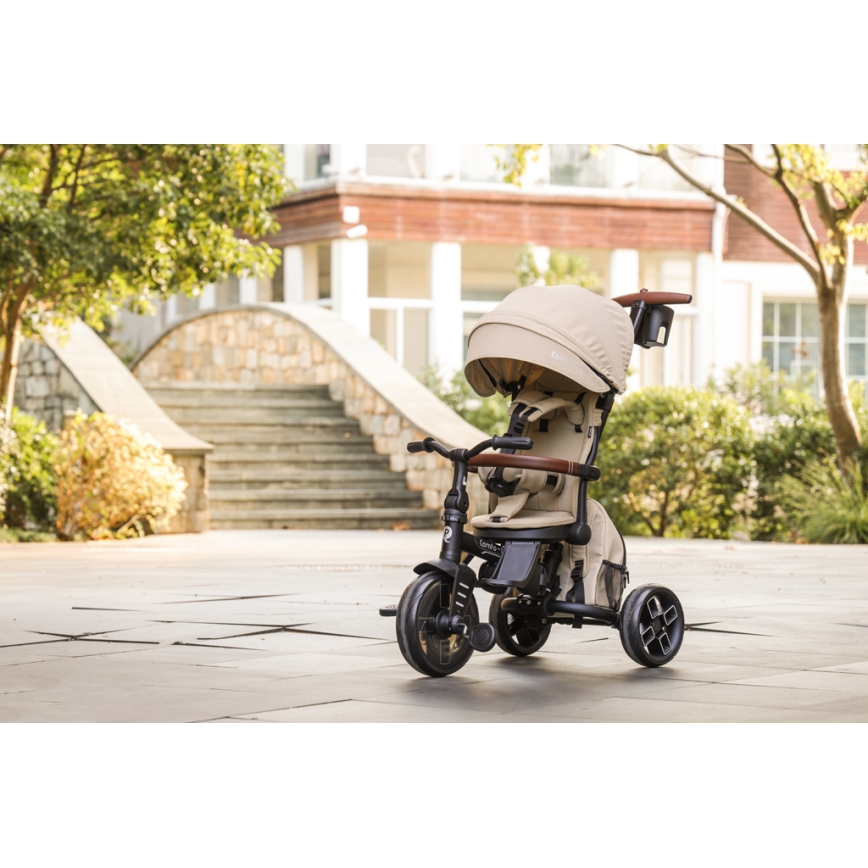 QPlay - Tricycle évolutif 8-en-1 COMFO MAX beige