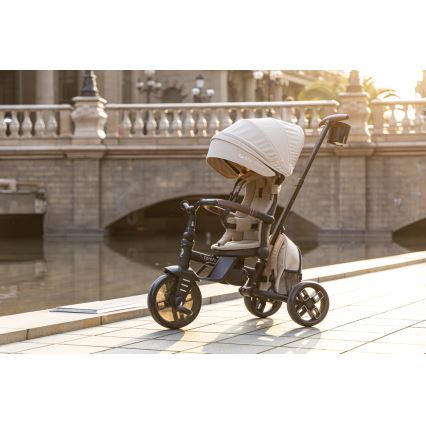 QPlay - Tricycle évolutif 8-en-1 COMFO MAX beige