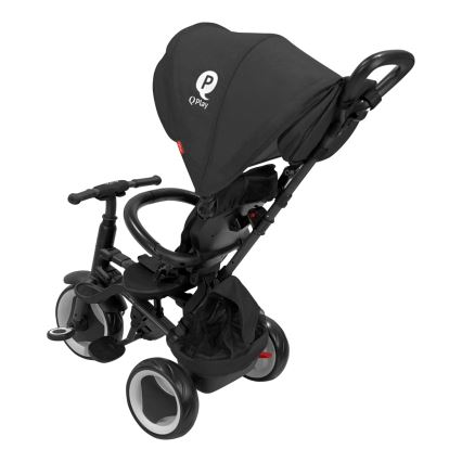 QPlay - Tricycle pour enfant 3 en 1 RITO EVA PLUS noir