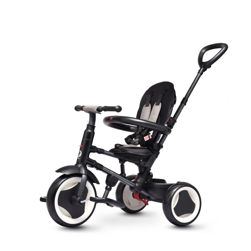QPlay - Tricycle pour enfant 3 en 1 RITO EVA PLUS noir