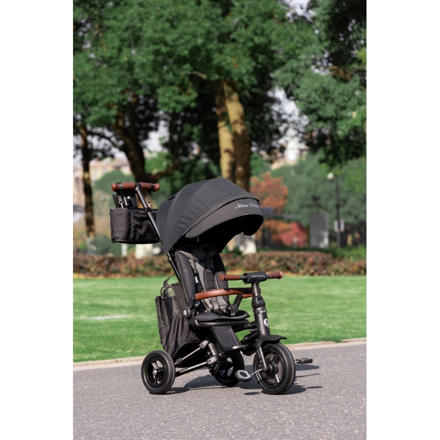 QPlay - Tricycle pour enfant 5 en 1 NOVA DELUXE noir
