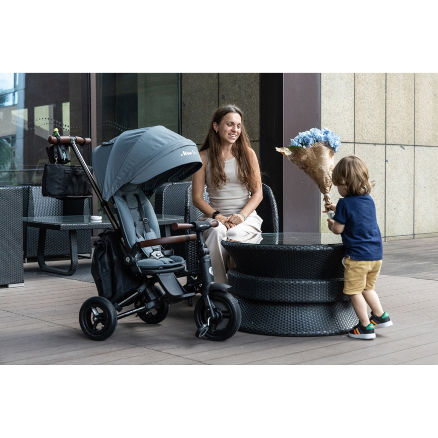 QPlay - Tricycle pour enfant 5 en 1 NOVA DELUXE noir