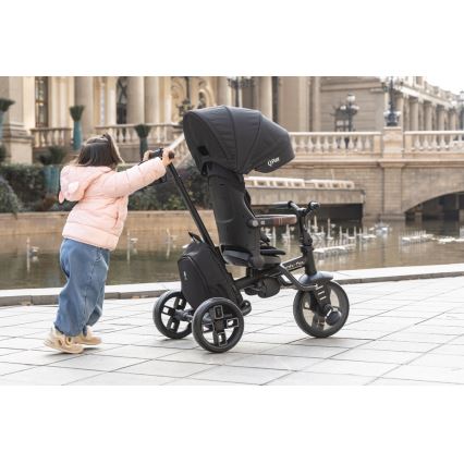 QPlay - Tricycle pour enfant 8-en-1 COMFO MAX noir