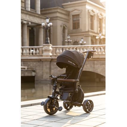 QPlay - Tricycle pour enfant 8-en-1 COMFO MAX noir