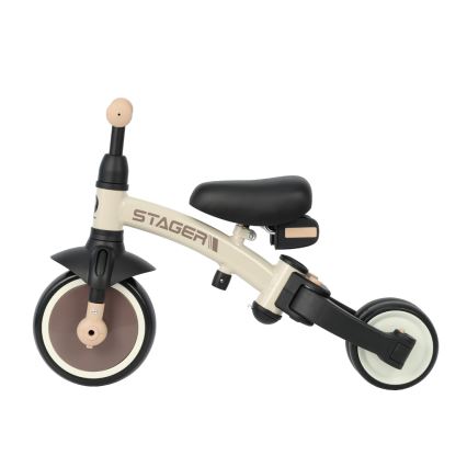 QPlay - Tricycle pour enfants 3 en 1 STAGER beige