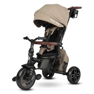 QPlay - Tricycle pour enfants 8 en 1 COMFO MAX marron