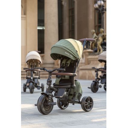 QPlay - Tricycle pour enfants 8 en 1 COMFO MAX vert