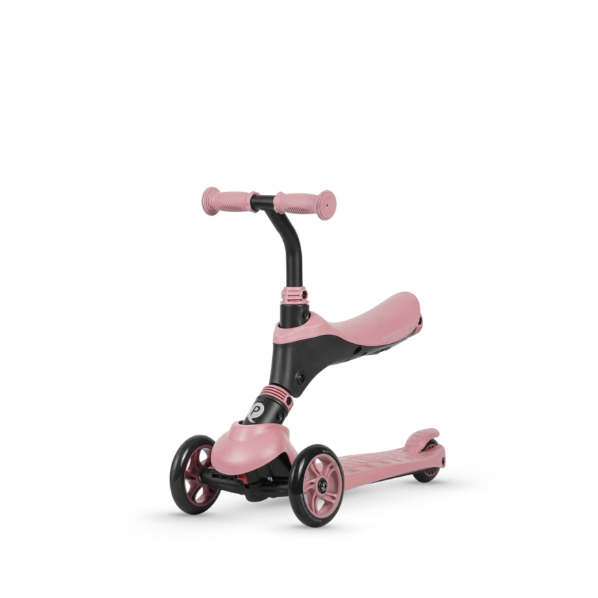 QPlay - Trottinette enfant 4en1 SEMA rose