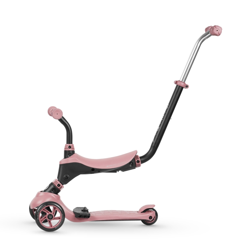 QPlay - Trottinette enfant 4en1 SEMA rose