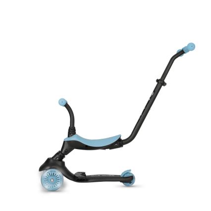 QPlay - Trottinette pour enfants 5 en 1 SEMA EVO à roues LED bleues