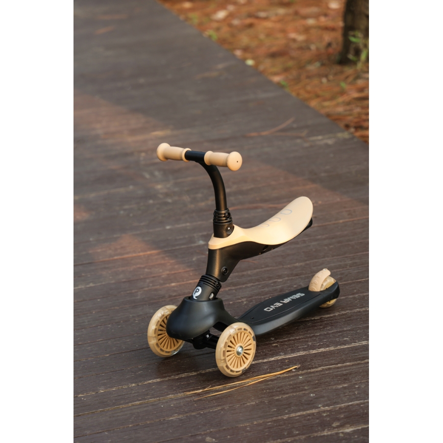 QPlay - Trottinette pour enfants 5en1 SEMA beige