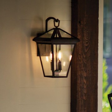 Quintiesse - Applique murale d'extérieur ALFORD M 2xE14/40W/230V IP44 noire