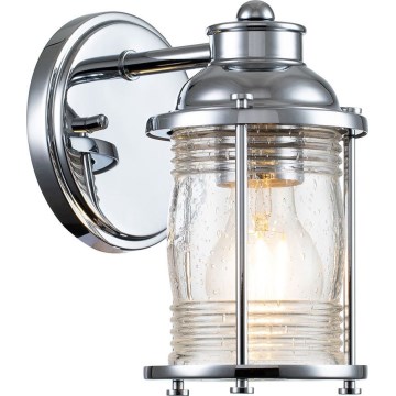 Quintiesse - Applique murale d'extérieur ASHLAND BAY 1xE27/60W/230V IP44 chrome brillant