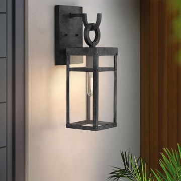 Quintiesse - Applique murale d'extérieur PORTER M 1xE27/60W/230V IP44 noire