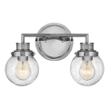 Quintiesse - Applique murale pour salle de bains POPPY 2xE27/60W/230V IP44 chrome brillant