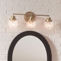 Quintiesse - Applique murale pour salle de bains POPPY 3xE27/60W/230V IP44 dorée