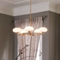 Quintiesse - Lustre LED à tige pour salle de bains PIM 5xG9/3W/230V Ø 71,1 cm IP44 doré