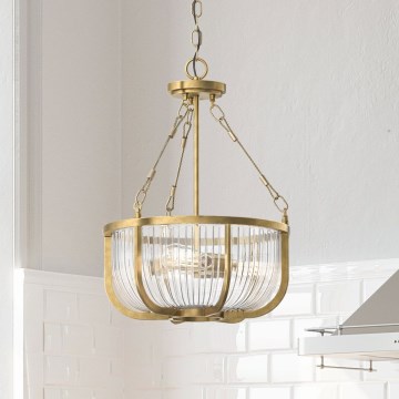 Quintiesse - Lustre sur chaîne ROUX 3xE27/60W/230V Ø 40,6 cm doré