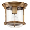 Quintiesse - Plafonnier d'extérieur HADRIAN 1xE27/60W/230V Ø 19,6 cm IP44 bronze