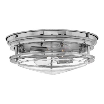 Quintiesse - Plafonnier d'extérieur HADRIAN 2xE27/40W/230V Ø 27,8 cm IP44 chrome brillant