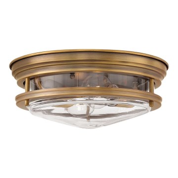 Quintiesse - Plafonnier d'extérieur HADRIAN 2xE27/40W/230V Ø 30,5 cm IP44 bronze