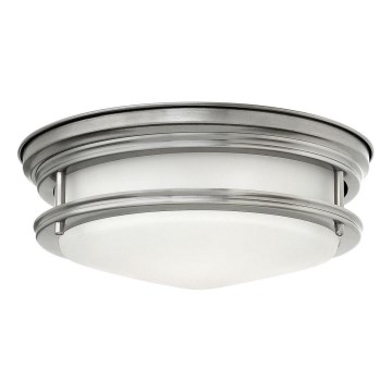 Quintiesse - Plafonnier d'extérieur HADRIAN 2xE27/40W/230V Ø 30,5 cm IP44 chrome mat