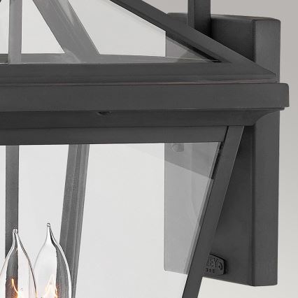 Quintiesse - Applique murale extérieure ALFORD L 3xE14/40W/230V IP44 noire