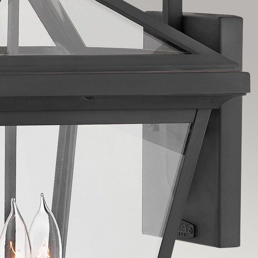 Quintiesse - Applique murale extérieure ALFORD L 3xE14/40W/230V IP44 noire