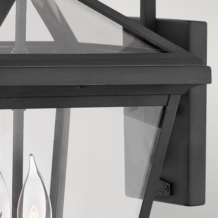 Quintiesse - Applique murale d'extérieur ALFORD M 2xE14/40W/230V IP44 noire