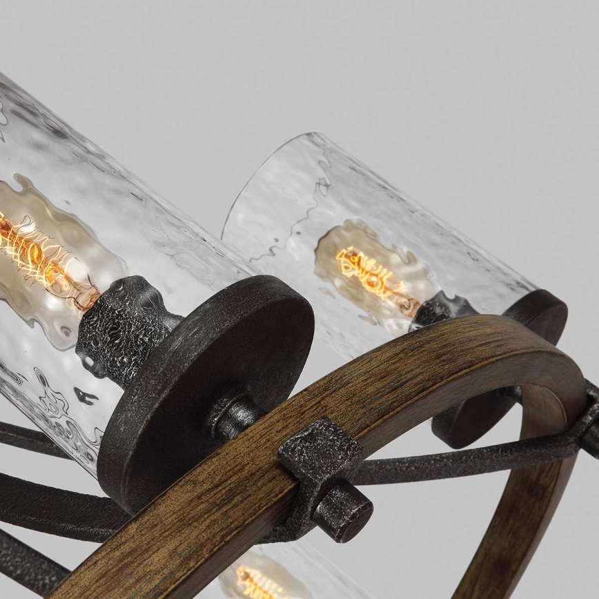 Quintiesse - Suspension à chaîne ANGELO 6xE27/60W/230V finition chêne