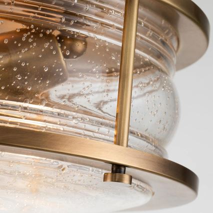 Quintiesse - Plafonnier de salle de bains ASHLAND 2xE27/60W/230V Ø 30,5 cm IP44 doré