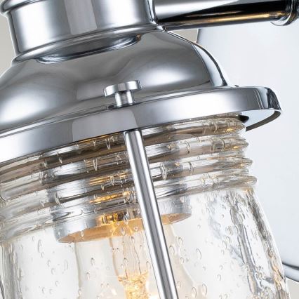 Quintiesse - Applique murale d'extérieur ASHLAND BAY 1xE27/60W/230V IP44 chrome brillant