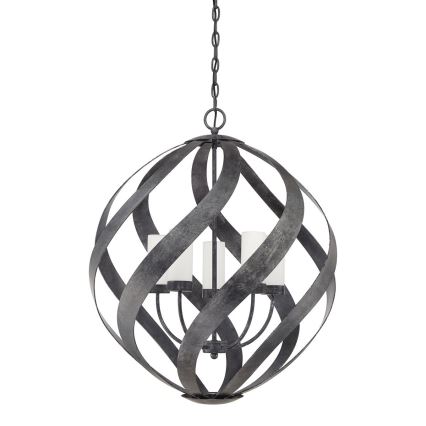 Quintiesse - Lustre d'extérieur suspendu sur chaîne BLACKSMITH 5xE14/40W/230V Ø 66,4 cm IP44 noir