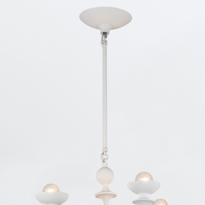 Quintiesse - Lustre à tige CADENCE 18xE14/40W/230V blanc