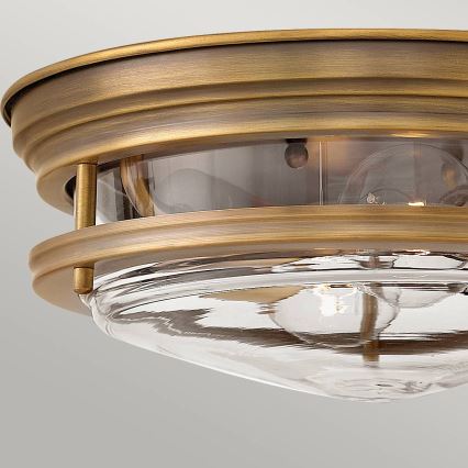 Quintiesse - Plafonnier d'extérieur HADRIAN 2xE27/40W/230V Ø 30,5 cm IP44 bronze