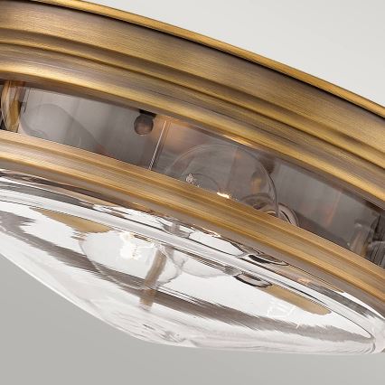 Quintiesse - Plafonnier d'extérieur HADRIAN 2xE27/40W/230V Ø 30,5 cm IP44 bronze