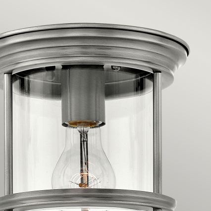 Quintiesse - Plafonnier d'extérieur HADRIAN 1xE27/60W/230V Ø 19,6 cm IP44 chrome mat