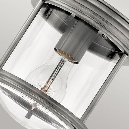 Quintiesse - Plafonnier d'extérieur HADRIAN 1xE27/60W/230V Ø 19,6 cm IP44 chrome mat