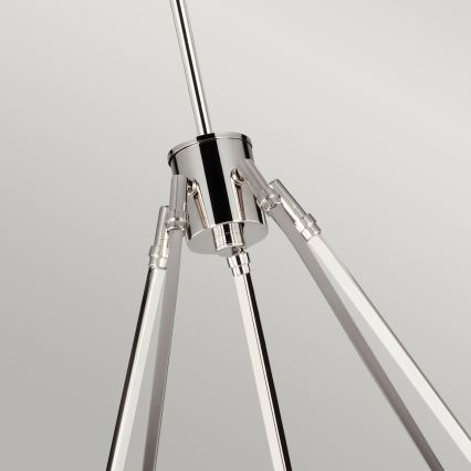 Quintiesse - Lustre sur tige HARPER 5xE14/60W/230V Ø 77,5 cm chrome brillant/fumé
