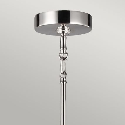 Quintiesse - Lustre sur tige HARPER 5xE14/60W/230V Ø 77,5 cm chrome brillant/fumé