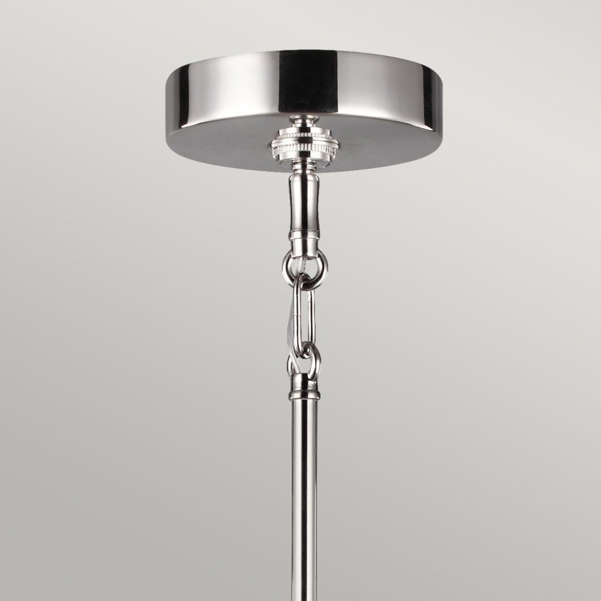 Quintiesse - Lustre sur tige HARPER 5xE14/60W/230V Ø 77,5 cm chrome brillant/fumé