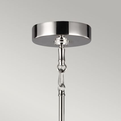 Quintiesse - Lustre sur tige HARPER 7xE14/60W/230V Ø 81,3 cm chrome brillant/fumé