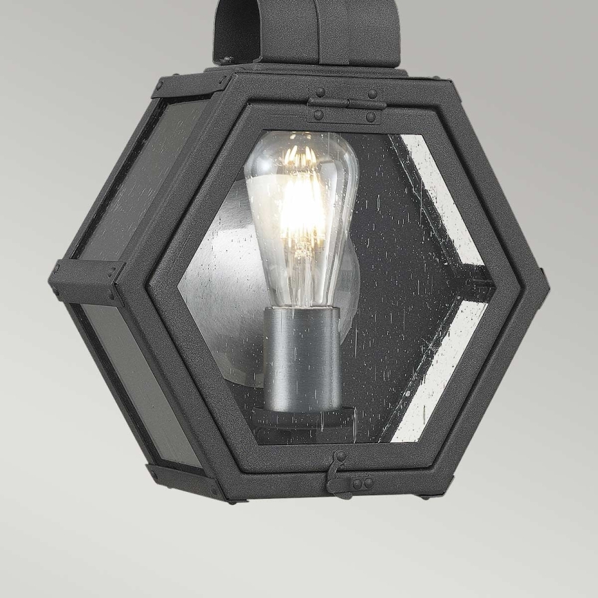 Quintiesse - Applique murale d'extérieur HEATH S 1xE27/60W/230V IP44 noire