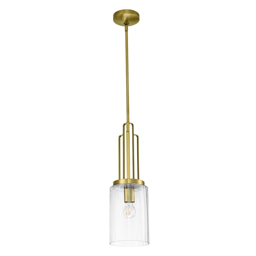 Quintiesse - Suspension sur tige KIMROSE 1xE27/60W/230V Ø 17,8 cm dorée