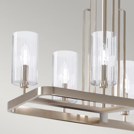 Quintiesse - Lustre sur tige KIMROSE 10xE14/40W/230V chrome brillant