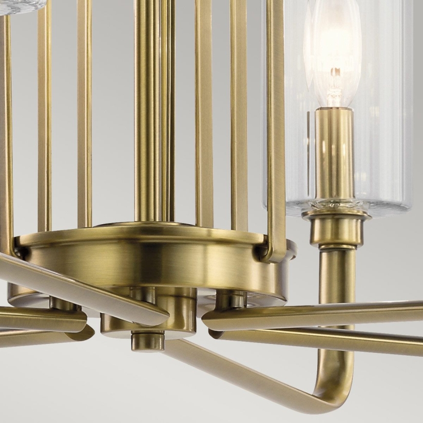 Quintiesse - Lustre sur tige KIMROSE 6xE14/40W/230V Ø 68,6 cm doré
