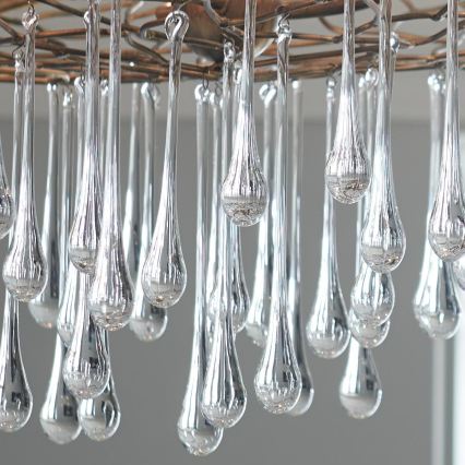 Quintiesse - Lustre sur câble LAGUNA 6xE14/40W/230V Ø 91,4 cm doré