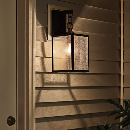 Quintiesse - Applique murale d'extérieur LAHDEN M 1xE27/60W/230V IP44 noir/doré